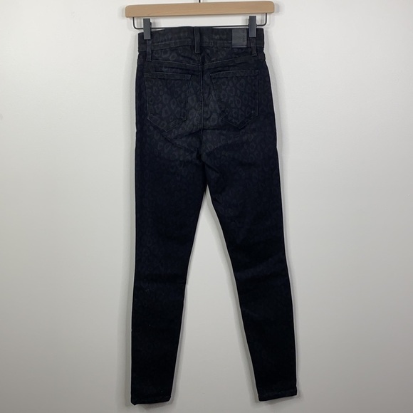 Level 99 NWT Black Leopard Ultra High Rise Skinny Jeans Women's Size 25 - Picture 7 of 9